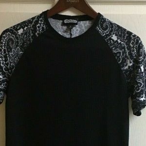 Imprssve Men's Elongated Black Paisley Small